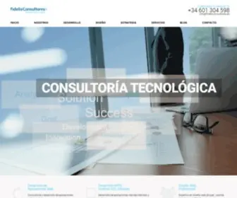 Fidelisconsultores.es(Empresa Desarrollo Aplicaciones Web y Desarrollo APPs) Screenshot