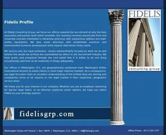 Fidelisgrp.com(Fidelis Consulting Group) Screenshot