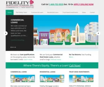 Fidelityca.com(Real Estate & Commercial Lending in Los Angeles) Screenshot