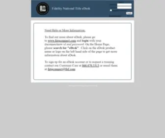 Fidelityedesk.com(Fidelity Title EDesk) Screenshot