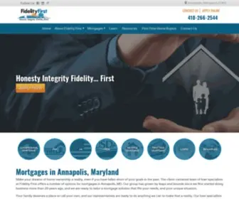 Fidelityfirst.net(Annapolis, MD) Screenshot