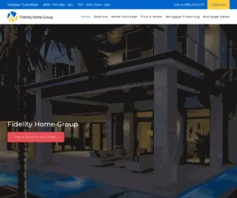 Fidelityhomegroup.com(Rated #1 Mortgage Company) Screenshot