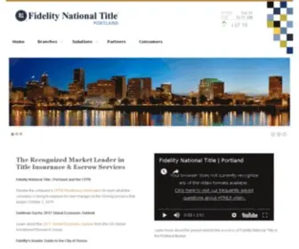 Fidelityportland.com(Fidelity National Title) Screenshot