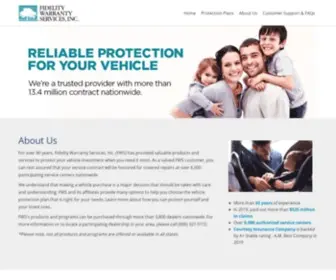 Fidelitywarrantyservices.com(Fidelity Warranty Services) Screenshot