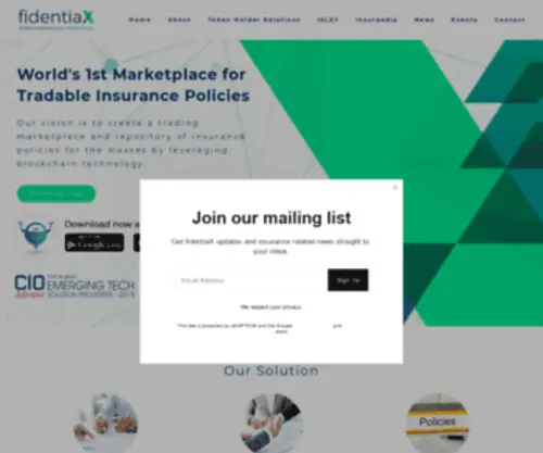 Fidentiax.com(Fidentiax) Screenshot