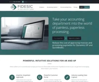 Fidesic.com(AR and AP Automation Platform) Screenshot