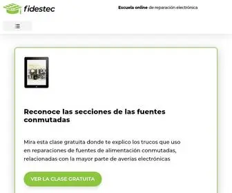 Fidestec.com(Escuela de reparación electrónica) Screenshot