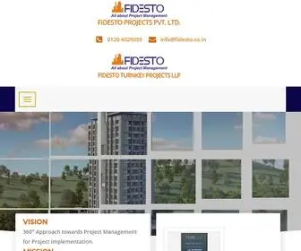 Fidesto.co.in(Template built for Construction Company) Screenshot