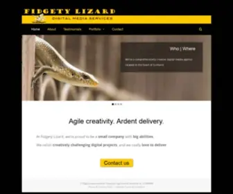 Fidgetylizard.com(Fidgety Lizard) Screenshot