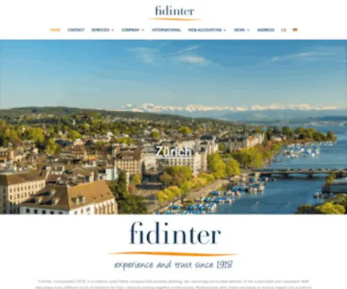 Fidinter.ch(Fidinter) Screenshot