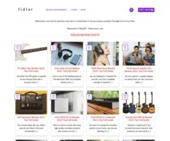 Fidlarmusic.com(Music Store) Screenshot