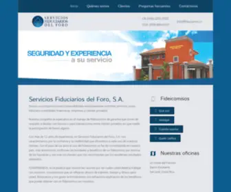 Fiduciarios.cr(Servicios Fiduciarios del Foro) Screenshot