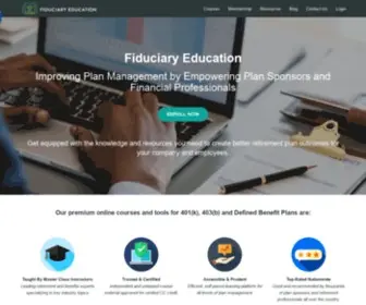 Fiduciaryeducation.com(Fiduciary Education) Screenshot