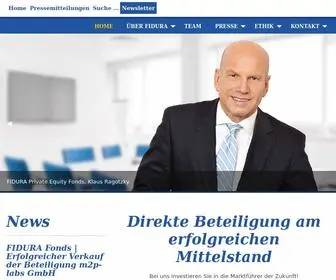 Fidura.de(Bei uns investieren Sie in die Marktführer der Zukunft) Screenshot