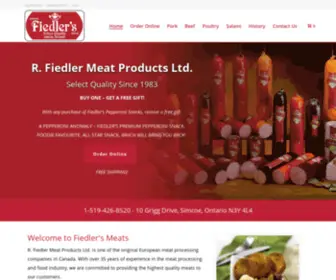 Fiedlermeats.com(Meat Products by R) Screenshot