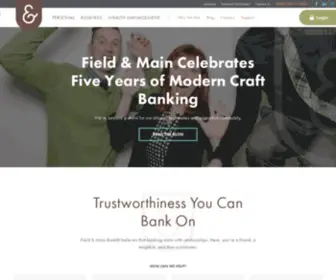 Fieldandmain.com(Field & Main Bank) Screenshot