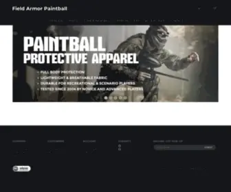 Fieldarmor.com(Paintball Armor with armored Vests) Screenshot