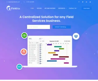 Fieldax.com(Field Service Management Solution) Screenshot