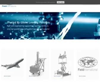 Fieldinternational.com(Manufacturers and suppliers of Boeing aircraft tooling and ground support equipment) Screenshot