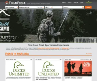Fieldpost.com(The Sportsman Event Site) Screenshot