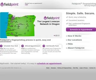Fieldprintoregon.com(Fieldprint Fingerprinting) Screenshot