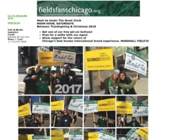 Fieldsfanschicago.com(Chicago Wants Marshall Field's) Screenshot