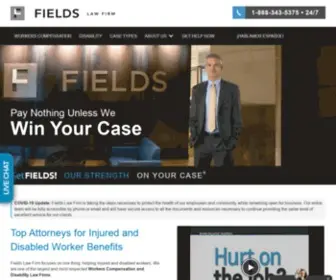 Fieldslaw.com(Work Injury Lawyers) Screenshot