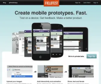 Fieldtestapp.com(FieldTest) Screenshot