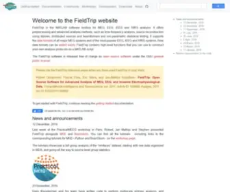 Fieldtriptoolbox.org(The FieldTrip website) Screenshot