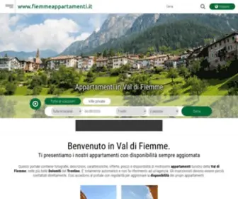 Fiemmeappartamenti.it(Appartamenti vacanze e residence in Val di Fiemme) Screenshot