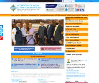 Fieo.org(Apex body of Indian Exporters FIEO) Screenshot