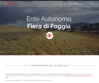 Fierafoggia.it(Sito web ufficiale dell'Ente autonomo Fiera di Foggia) Screenshot