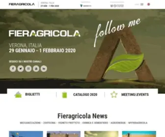 Fieragricola.it(La Fiera internazionale dell’agricoltura) Screenshot