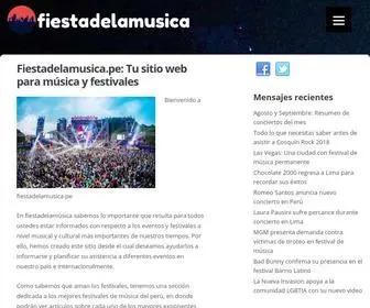 Fiestadelamusica.pe(Tu sitio web para m) Screenshot