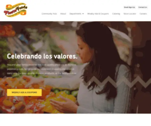 Fiestafoodssupermarkets.com(Celebrando los valores) Screenshot