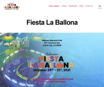 Fiestalaballona.org(Fiesta La Ballona) Screenshot