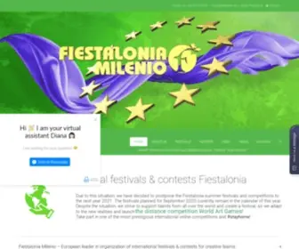 Fiestalonia.com(International festivals & contests organized by Fiestalonia Milenio) Screenshot