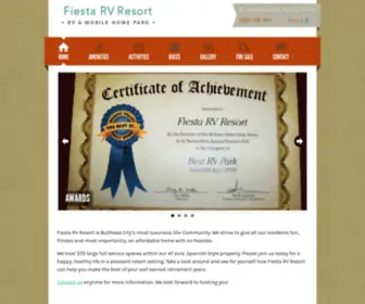 Fiestarvresort.com(Fiesta RV Resort) Screenshot