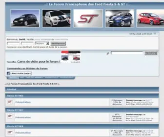 Fiestast.fr(Le Forum Francophone des Ford Fiesta S & ST) Screenshot