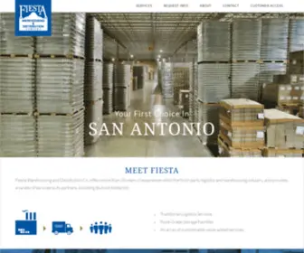 Fiestawarehousing.com(Fiesta Warehousing Website) Screenshot