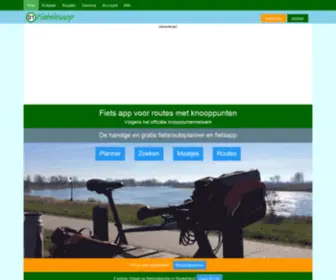 Fietsknoop.nl(Fiets app voor fietsroutes met knooppunten) Screenshot