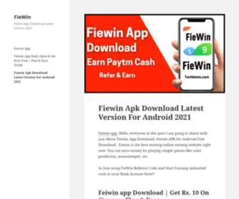 Fiewin.app(What is FieWin apk) Screenshot