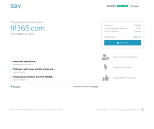 Fif365.com(The premium domain name) Screenshot
