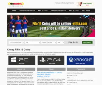 Fifaaccounts.co.uk(Fifa 19 Coins) Screenshot