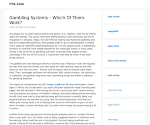 Fifacoin.us(Fifa Coin) Screenshot