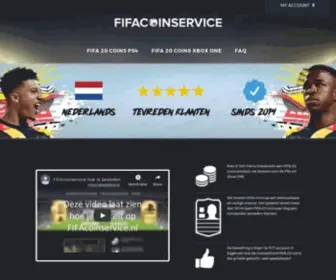 Fifacoinservice.nl(FIFA 21 coins kopen) Screenshot