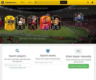 Fifarosters.com(FIFA 24 Ultimate Team Database) Screenshot