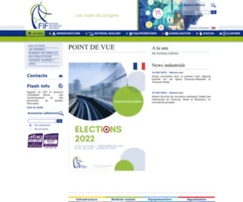 Fif.asso.fr(La FIF : Fédération des industries ferroviaires) Screenshot