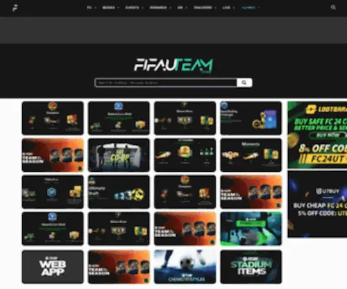 Fifauteam.com(The biggest FC 24 Ultimate Team website) Screenshot