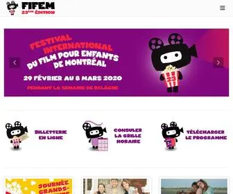 Fifem.com(Festival international du film pour enfants de montréal) Screenshot